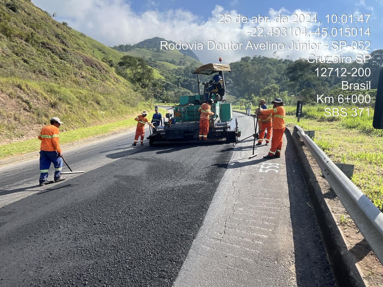 Recuperação de Pavimento — Rodovia SP-052, Cruzeiro — imagem 1