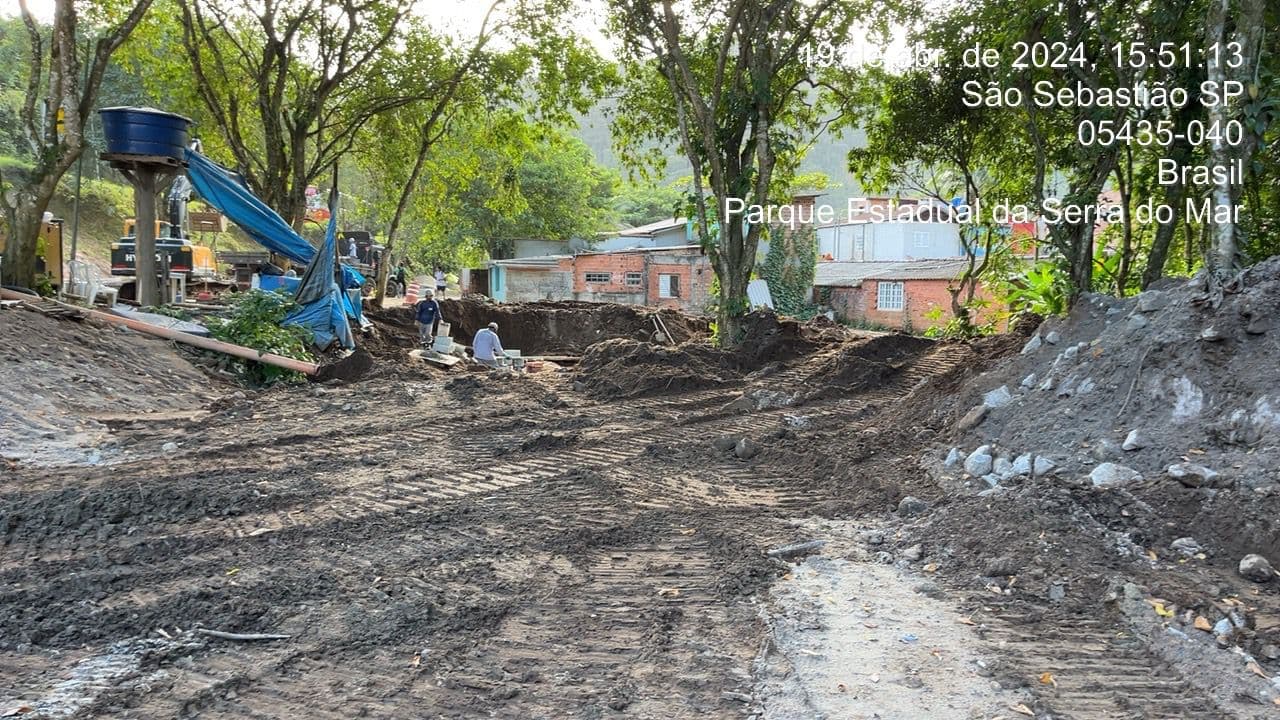 Terraplenagem e Drenagem — Serra do Mar, São Sebastião — imagem 4